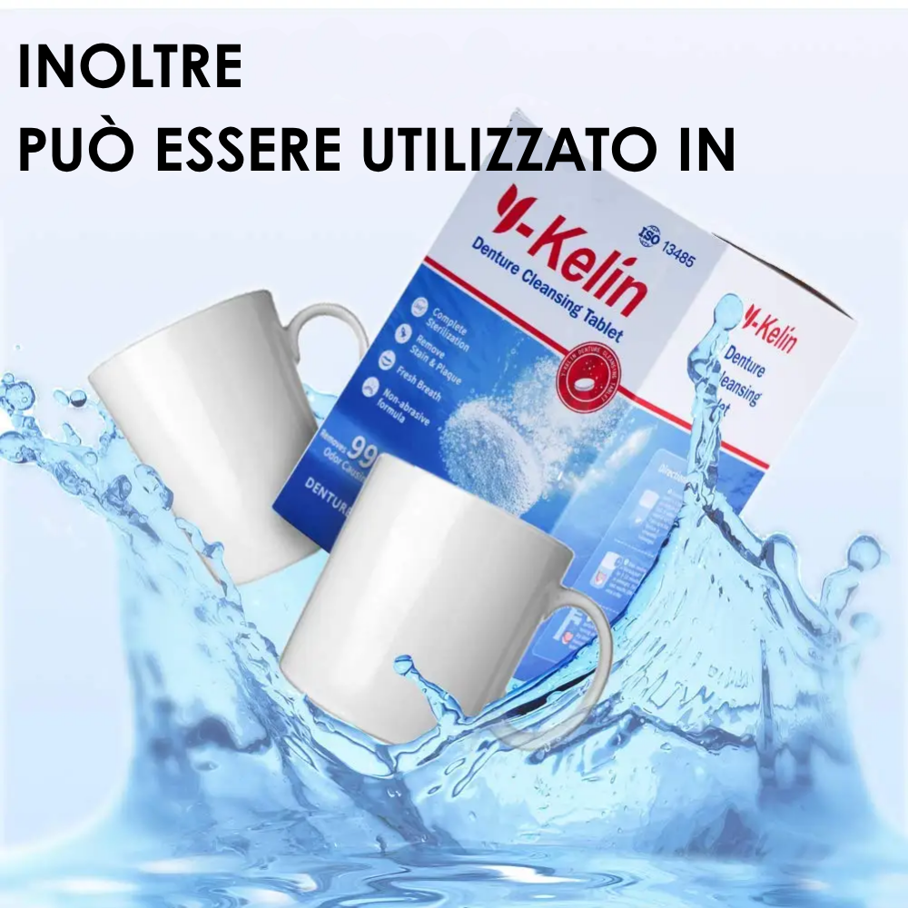 DentiClean™ Compresse Detergenti per Protesi e Apparecchi Dentali – 30 Pezzi