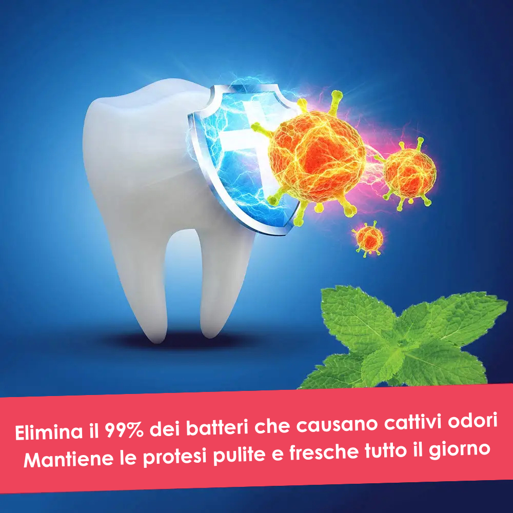 DentiClean™ Compresse Detergenti per Protesi e Apparecchi Dentali – 30 Pezzi