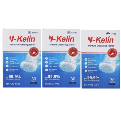 DentiClean™ Compresse Detergenti per Protesi e Apparecchi Dentali – 30 Pezzi